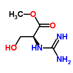 L-Serine, N-(aminoiminomethyl)-, methyl ester (9CI) Structure