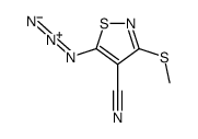 5-azido-3-methylsulfanyl-1,2-thiazole-4-carbonitrile Structure