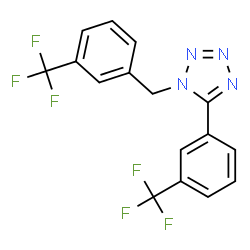 1-[3-(TRIFLUOROMETHYL)BENZYL]-5-[3-(TRIFLUOROMETHYL)PHENYL]-1H-1,2,3,4-TETRAAZOLE Structure