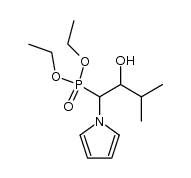 (α-Pyrrolo-β-hydroxy-β-isopropyl)-ethan-phosphonsaeurediethylester结构式