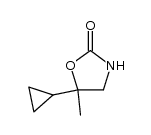 5-cyclopropyl-5-methyl-oxazolidin-2-one结构式