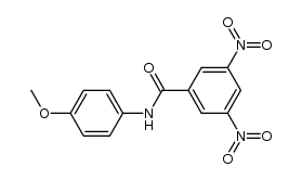 N-(4-methoxyphenyl)-3,5-dinitrobenzamide结构式