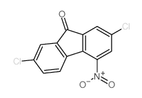 9H-Fluoren-9-one, 2,7-dichloro-4-nitro-结构式