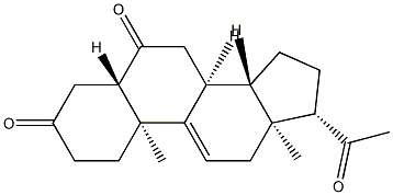 5α-Pregn-9(11)-ene-3,6,20-trione Structure