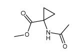 methyl 1-(acetylamino)-1-cyclopropanecarboxylate结构式