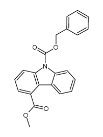 methyl N-carbobenzyloxy-carbazole-4-carboxylate Structure