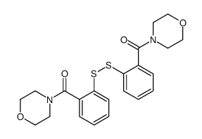 [2-[[2-(morpholine-4-carbonyl)phenyl]disulfanyl]phenyl]-morpholin-4-ylmethanone结构式