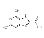 1H-Pyrrolo[2,3-d]pyridazine-2-carboxylicacid, 4,5,6,7-tetrahydro-7-oxo-, 5-oxide structure