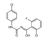 2-chloro-N-[(4-chlorophenyl)carbamoyl]-6-fluorobenzamide Structure