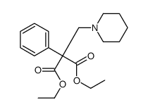 diethyl 2-phenyl-2-(piperidin-1-ylmethyl)propanedioate Structure