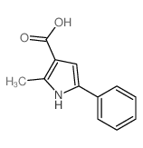 1H-Pyrrole-3-carboxylicacid, 2-methyl-5-phenyl-结构式