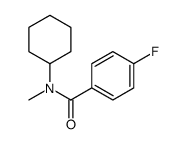 N-cyclohexyl-4-fluoro-N-methylbenzamide结构式