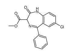 7-chloro-2-oxo-5-phenyl-2,3-dihydro-1H-benzo[e][1,4]diazepine-3-carboxylic acid methyl ester Structure