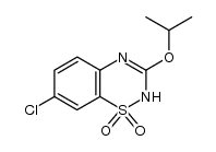 7-chloro-3-isopropoxy-2H-benzo[e][1,2,4]thiadiazine 1,1-dioxide Structure