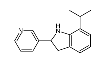 1H-Indole,2,3-dihydro-7-(1-methylethyl)-2-(3-pyridinyl)-(9CI) Structure