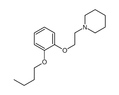 1-[2-(2-butoxyphenoxy)ethyl]piperidine Structure