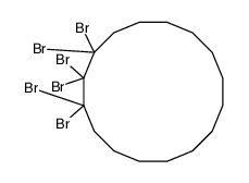 1,1,2,2,3,3-hexabromocyclohexadecane Structure