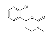 6-(2-chloro-pyridin-3-yl)-3-methyl-3,4-dihydro-[1,3,5]oxadiazin-2-one Structure