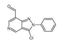 3-chloro-2-phenylpyrazolo[4,3-c]pyridine-7-carbaldehyde Structure