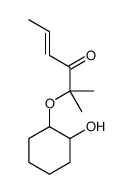 2-(2-hydroxycyclohexyl)oxy-2-methylhex-4-en-3-one结构式