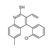 4-(2-chlorophenyl)-3-ethenyl-6-methyl-1H-quinoline-2-thione结构式