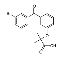 2-[3-(3-bromobenzoyl)phenoxy]-2-methylpropanoic acid Structure