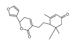 (2R)-2-(furan-3-yl)-5-[2-(2,6,6-trimethyl-4-oxocyclohex-2-en-1-yl)ethyl]-2,3-dihydropyran-6-one Structure