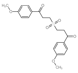 1-Propanone,3,3'-sulfonylbis[1-(4-methoxyphenyl)- Structure