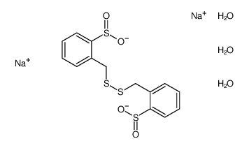 disodium,2-[[(2-sulfinatophenyl)methyldisulfanyl]methyl]benzenesulfinate,trihydrate结构式