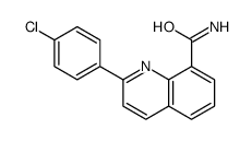 2-(4-chlorophenyl)quinoline-8-carboxamide Structure