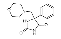 5-morpholin-4-ylmethyl-5-phenyl-imidazolidine-2,4-dione结构式