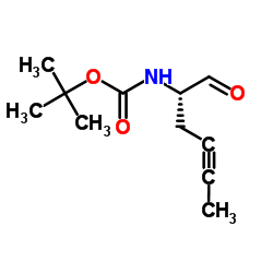 Carbamic acid, [(1S)-1-formyl-3-pentynyl]-, 1,1-dimethylethyl ester (9CI) Structure