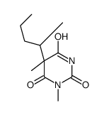 1,5-Dimethyl-5-(1-methylbutyl)-2,4,6(1H,3H,5H)-pyrimidinetrione结构式