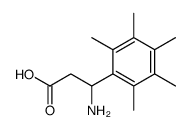 3-AMINO-3-(PENTAMETHYL-PHENYL)-PROPIONIC ACID structure