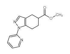 4,5,6,7-四氢-1-(吡啶-2-基)-1H-吲唑-5-羧酸甲酯结构式