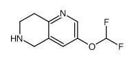 1,6-Naphthyridine,3-(difluoromethoxy)-5,6,7,8-tetrahydro-(9CI) picture