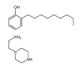 2-nonylphenol,2-piperazin-1-ylethanamine结构式