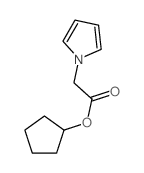 cyclopentyl 2-pyrrol-1-ylacetate structure