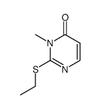 2-ethylsulfanyl-3-methyl-3H-pyrimidin-4-one结构式