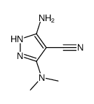 1H-Pyrazole-4-carbonitrile,3-amino-5-(dimethylamino)- structure