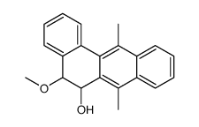 5-methoxy-7,12-dimethyl-5,6-dihydrobenzo[a]anthracen-6-ol结构式