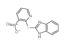 1H-Benzimidazole,2-[(3-nitro-2-pyridinyl)thio]-结构式