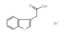 3-(羧甲基)苯并溴化噻唑鎓结构式