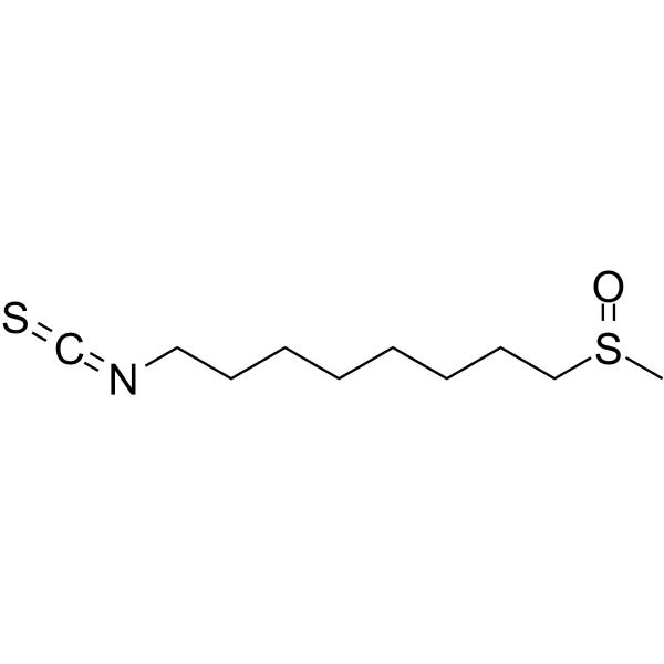 8-Methylsulfinyloctyl isothiocyanate结构式