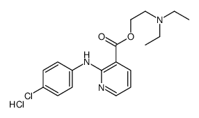 2-(diethylamino)ethyl 2-(4-chloroanilino)pyridine-3-carboxylate,hydrochloride结构式