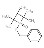 Phosphetane, 2,2,3,4,4-pentamethyl-1-[ (phenylmethyl)thio]-, 1-oxide Structure