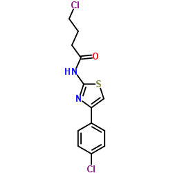 4-Chloro-N-[4-(4-chlorophenyl)-1,3-thiazol-2-yl]butanamide Structure