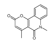 4,6-dimethyl-5,6-dihydro-2H-pyrano[3,2-c]quinoline-2,5-dione Structure