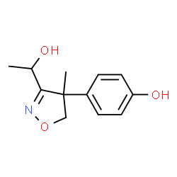 3-Isoxazolemethanol,4,5-dihydro-4-(4-hydroxyphenyl)-alpha,4-dimethyl-(9CI)结构式