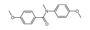 4,4'-dimethoxy-N-methylbenzanilide结构式